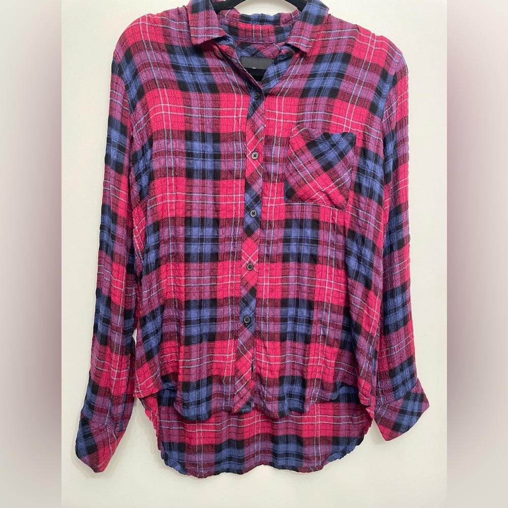 NWT! Rails Women’s Button Up Plaid Shirt: Size S